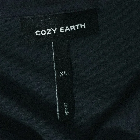 Cozy Earth CE Men's XL Black Short Sleeve Performance Golf Polo Shirt - Picture 3 of 8